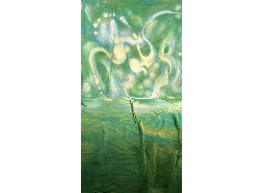 Handgeschilderd Achtergronddoek Spring Glow 3x6 m