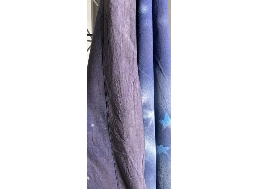 Handgeschilderd Achtergronddoek 1.5m x 1.80m Blue| Maan & sterren