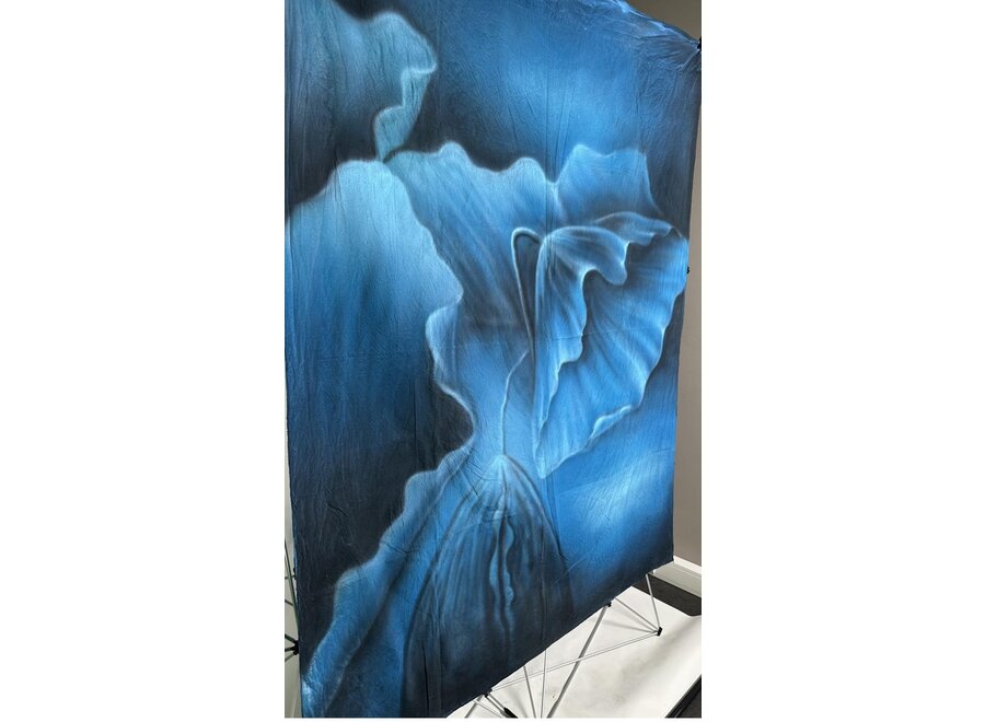 Hand-Painted Backdrop Blue Blossom Dream 1.5x1.8 m