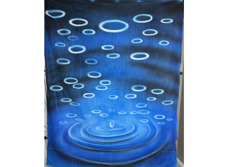 Hand-Painted Backdrop Blue Ripple Flow 150x180 cm