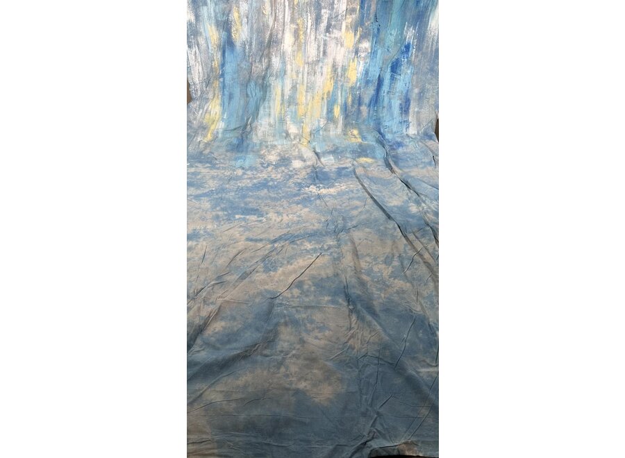 Hand-Painted Backdrop Blue Aurora Brush 3x6 m – ADCH1638