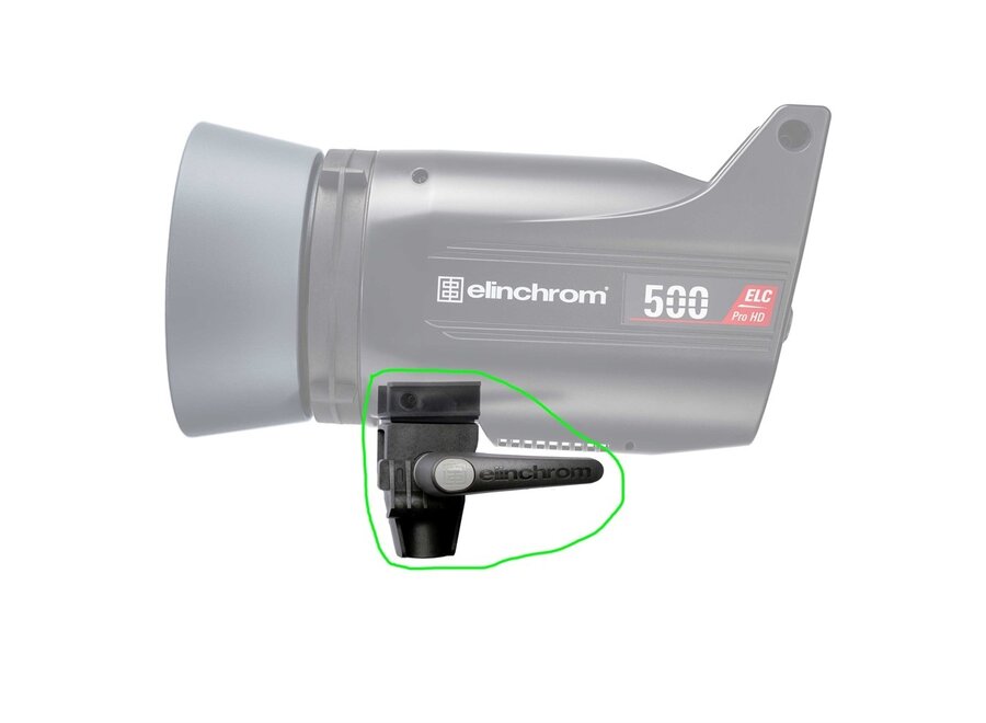 Elinchrom Tilt Head Connector –ELC Pro HD, D-Lite RX, and Ranger RX.