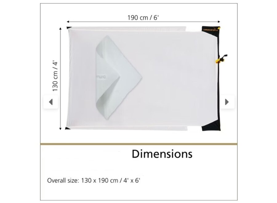 Sunbounce SUN-SWATTER PRO Screen 130x190 cm – Fotografie & Video
