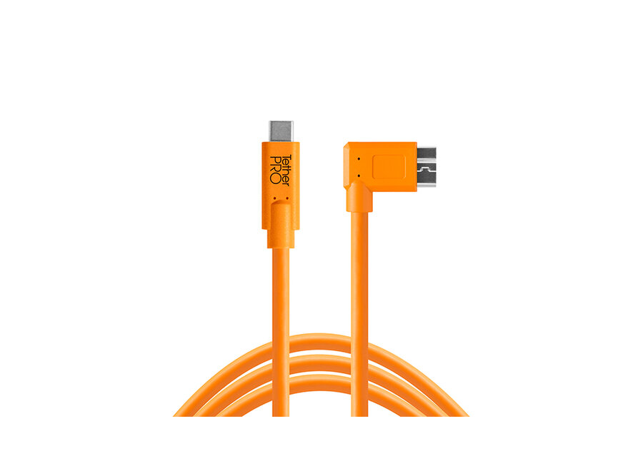 Tweede Kans TetherPro USB-C naar USB 3.0 Micro-B Kabel 4.6m – De Oranje Levenslijn Van De Camera