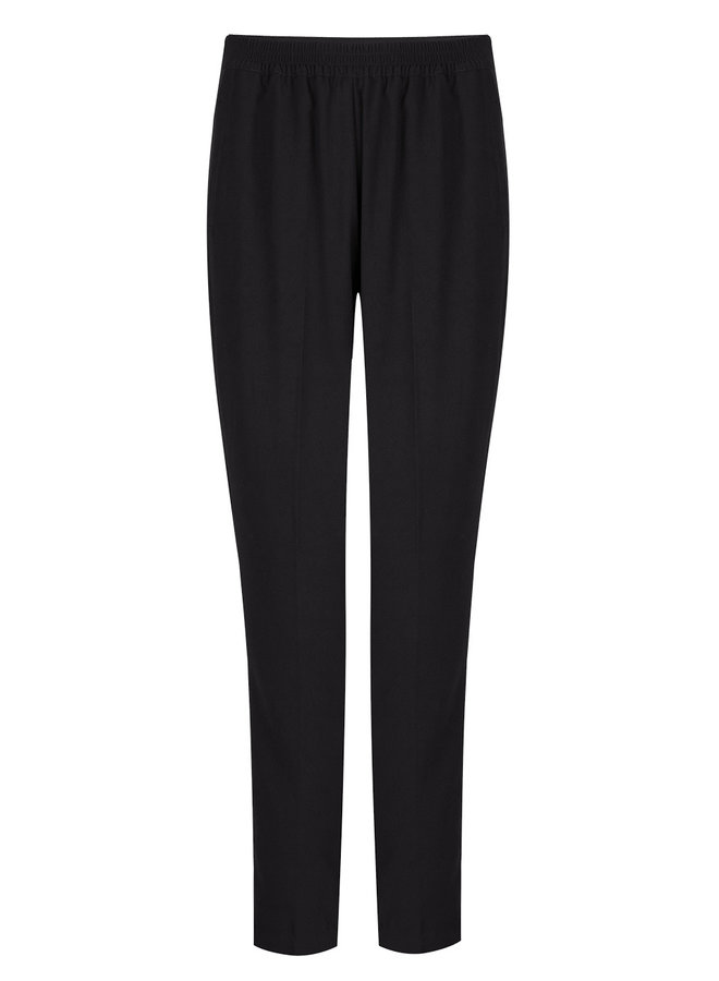 Bowie satin detail pants - raven