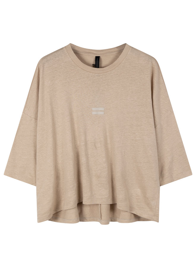 20-787-0203 linen tee - safari