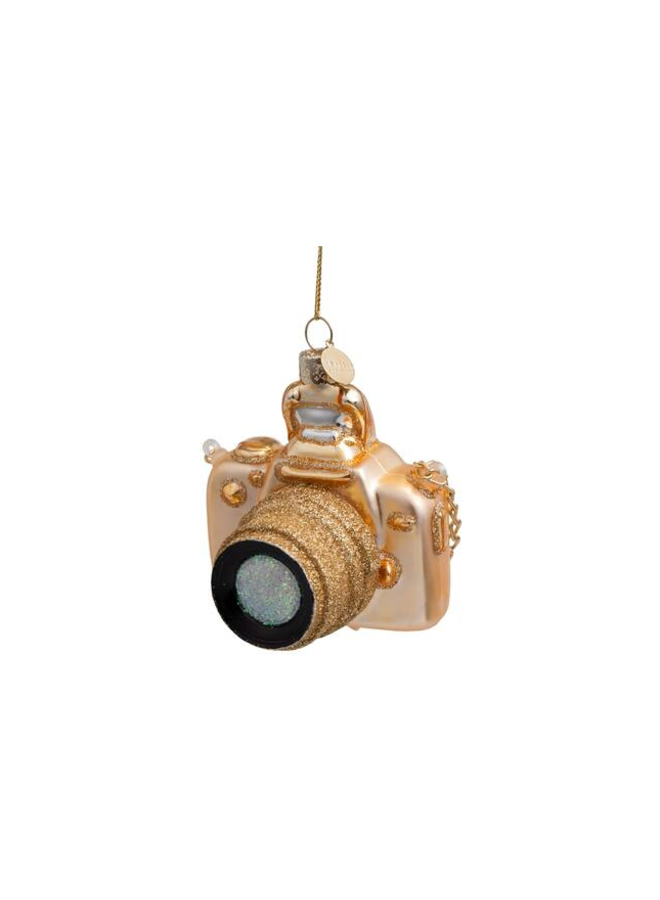 Kersthanger gold camera H9cm