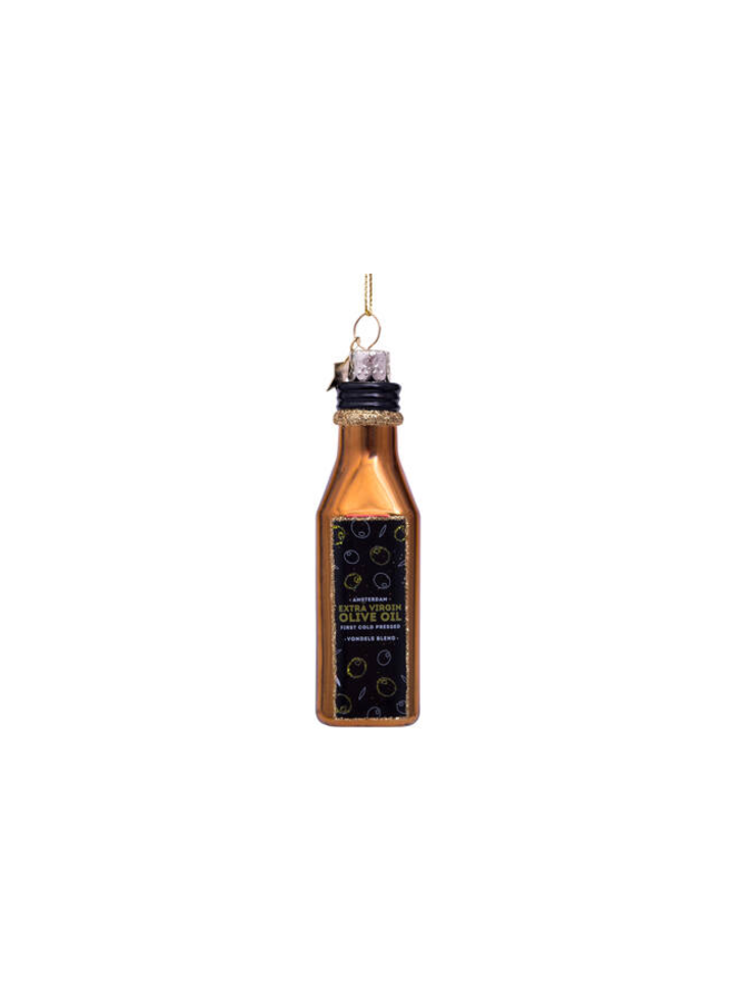Kersthanger olive oil bottle H11,5cm