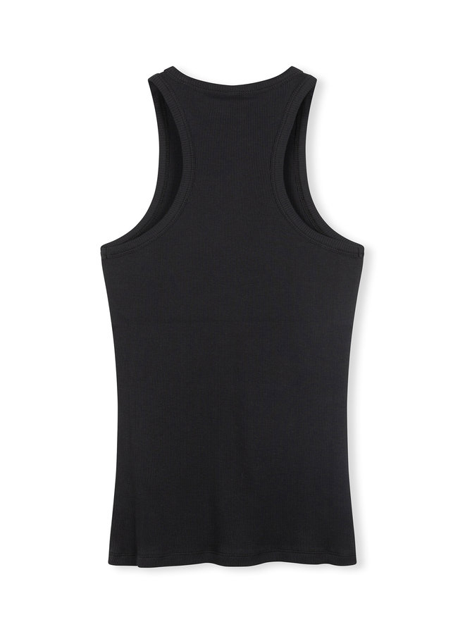 Tank top rib - almost black