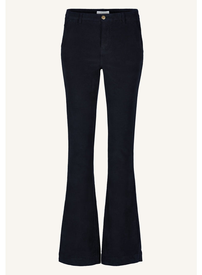 Leila velvet twill pant - midnight