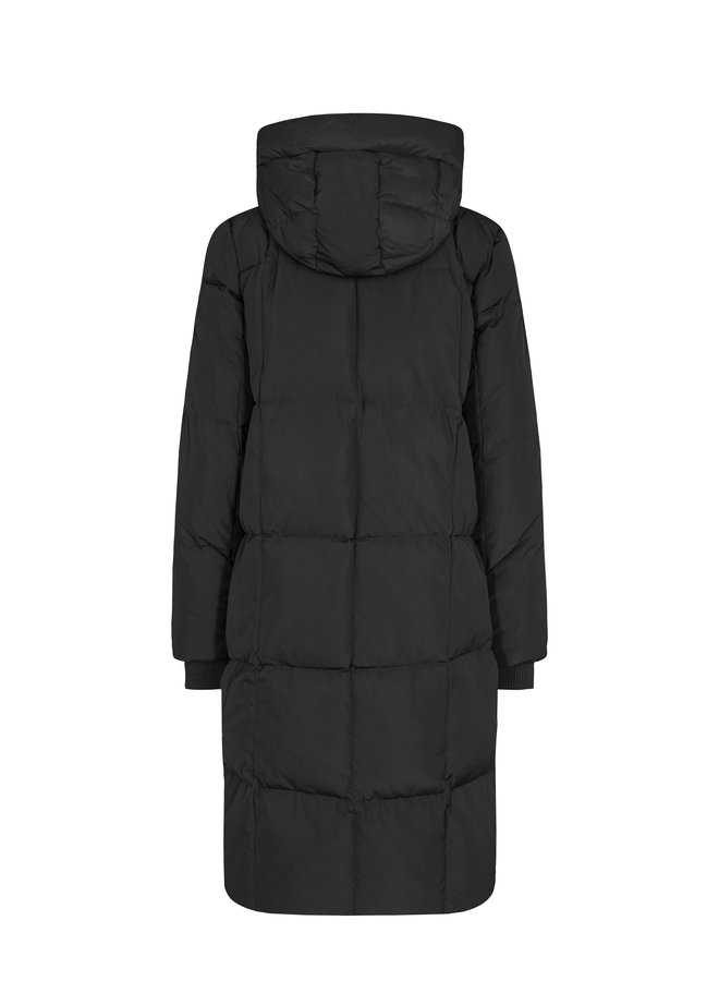 Nova Square down coat - black