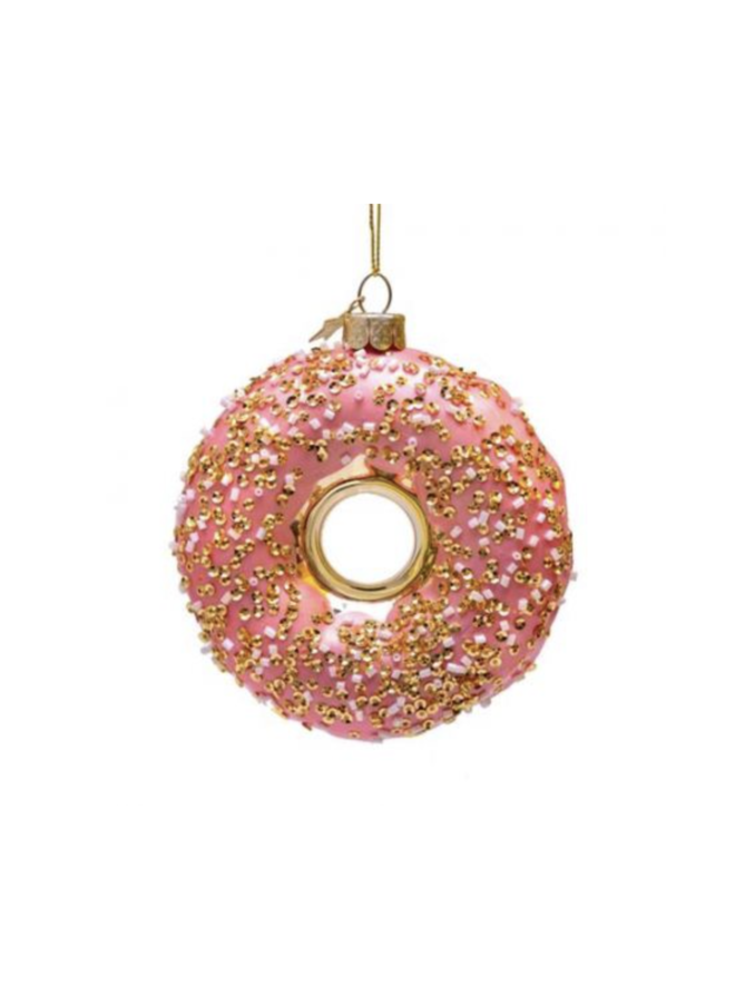 Vondels - Gold donut gold glitter and sequins