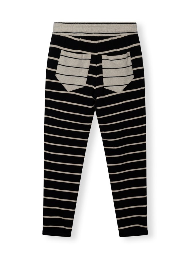 20-007-3201 Straight jogger mix stripes - black 10DAYS