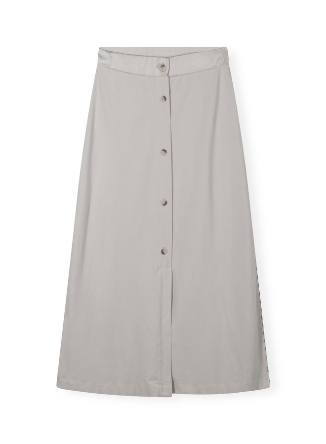 20-103-3201 Buttoned Skirt - Stone 10DAYS