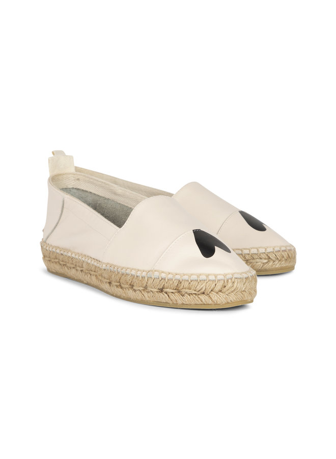 20-930-3202 Espadrilles heart - Light Safari