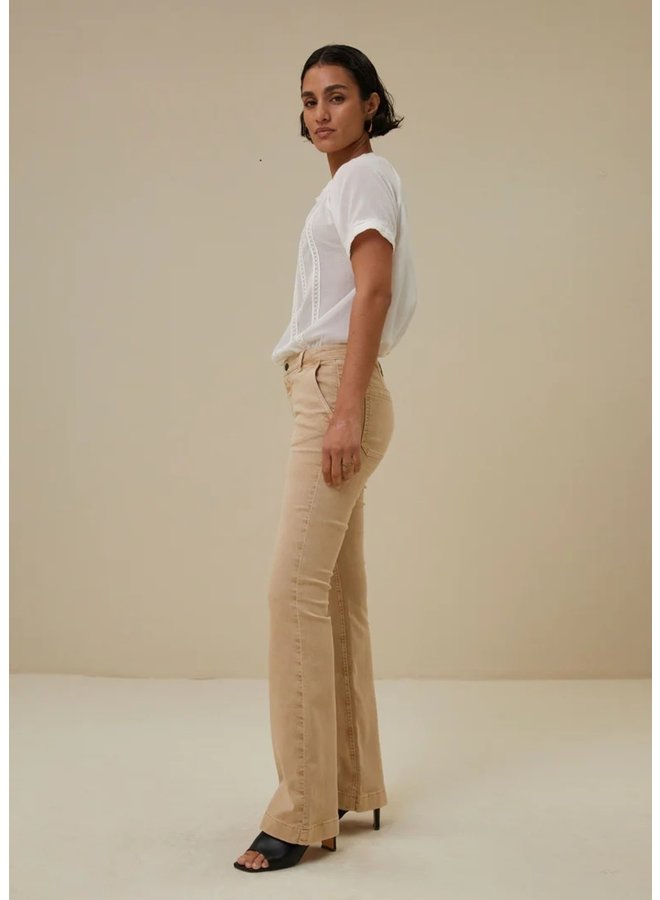 Leila Twill Pant  - Cornstalk