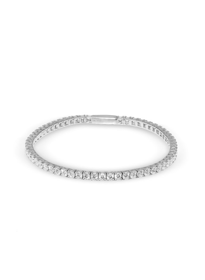 Tilly tennis bracelet - silver