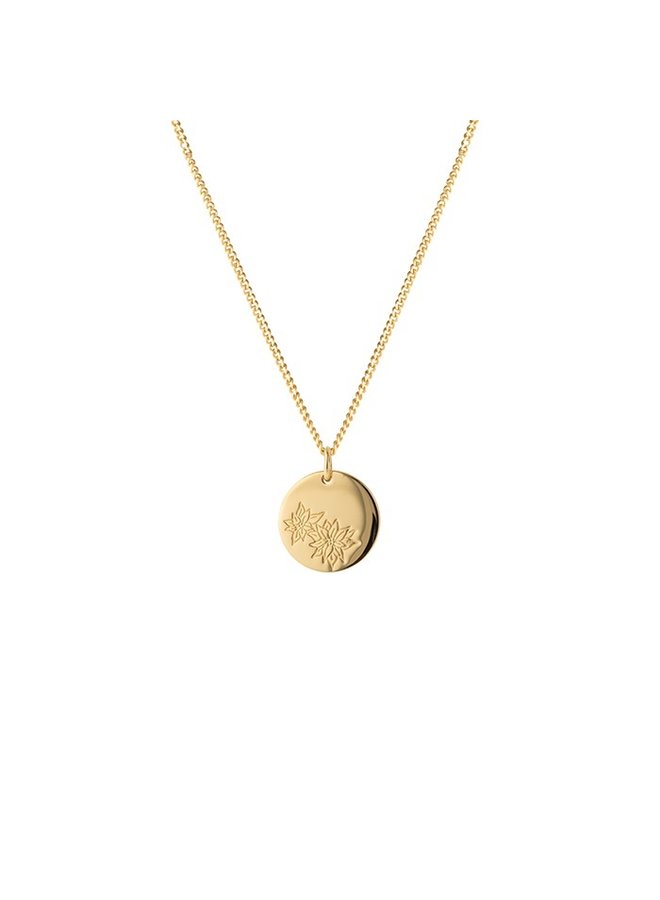 Birthflower necklace - goldfilled