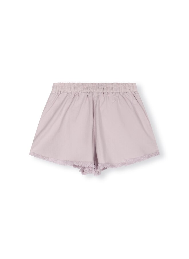 20-205-3203 fringed shorts - pale lilac