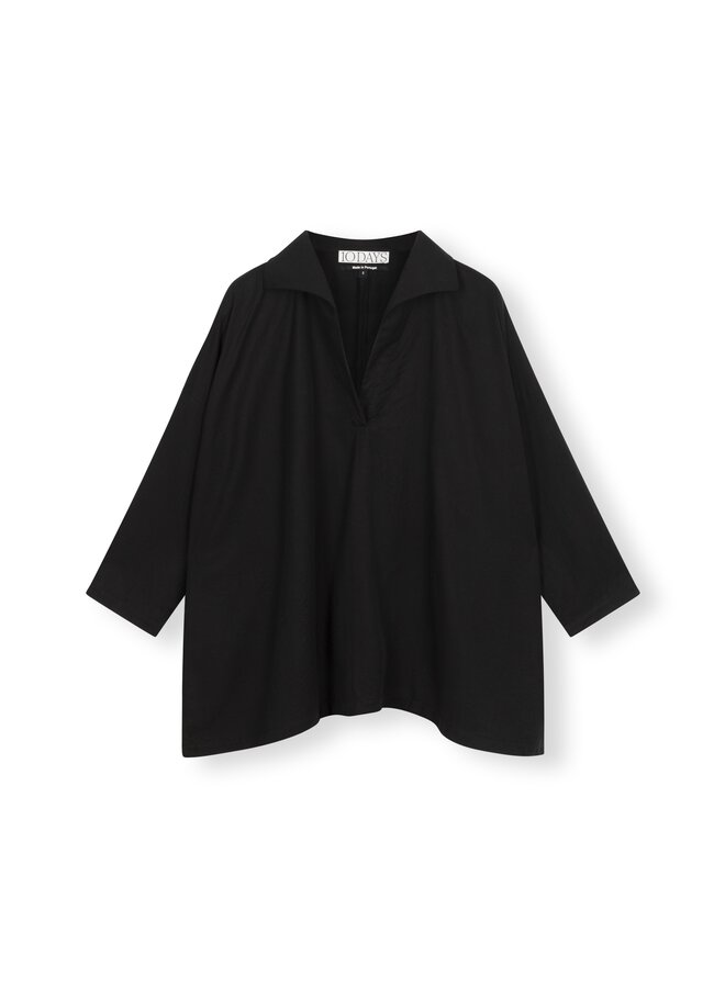 20-400-3203 Flowy blouse woven - black