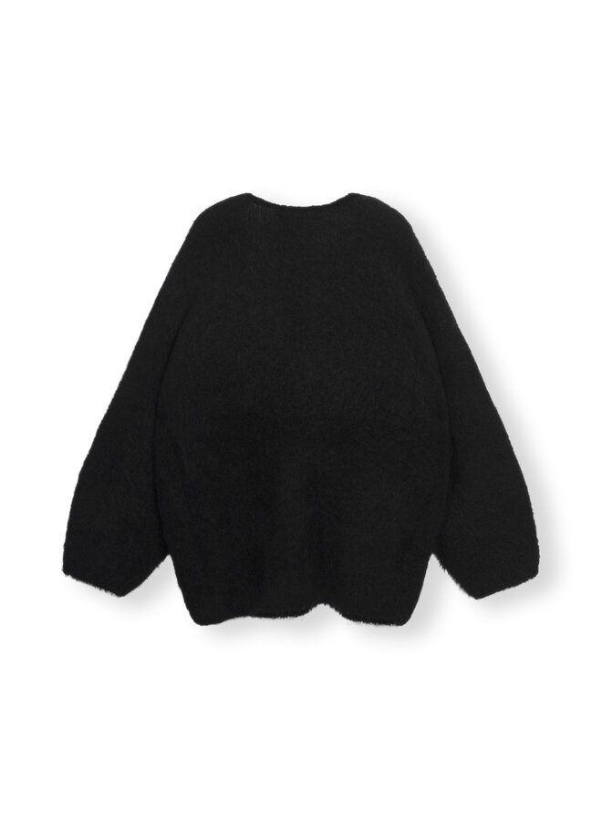 20-604-3203 Soft oversized sweater- black