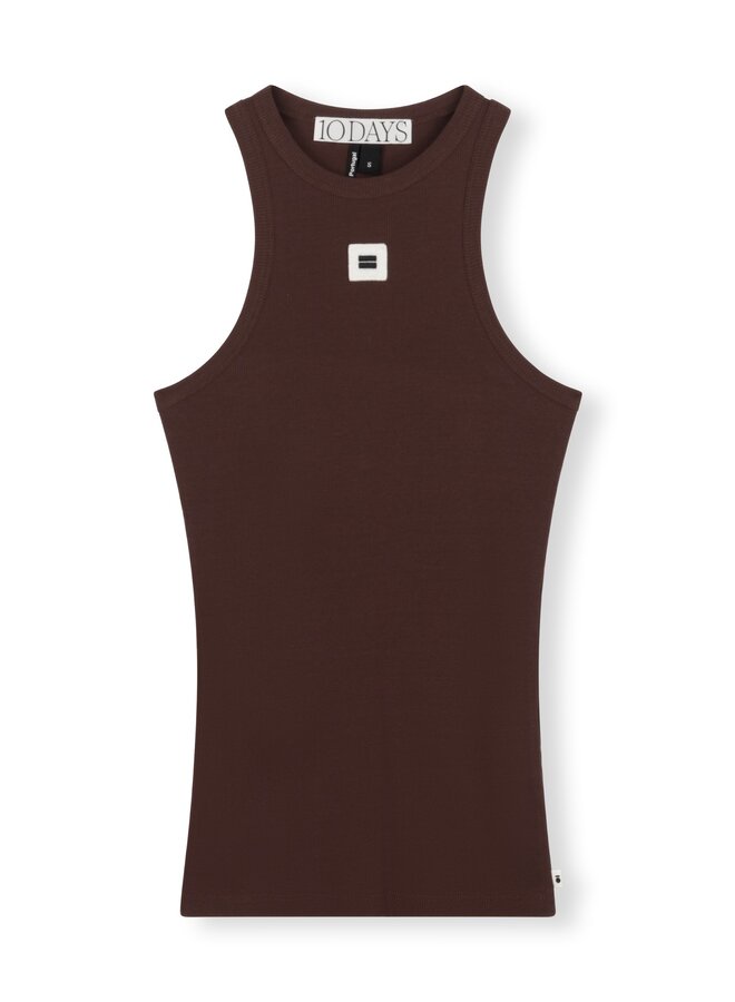 20-460-3203 Tank top rib - aubergine