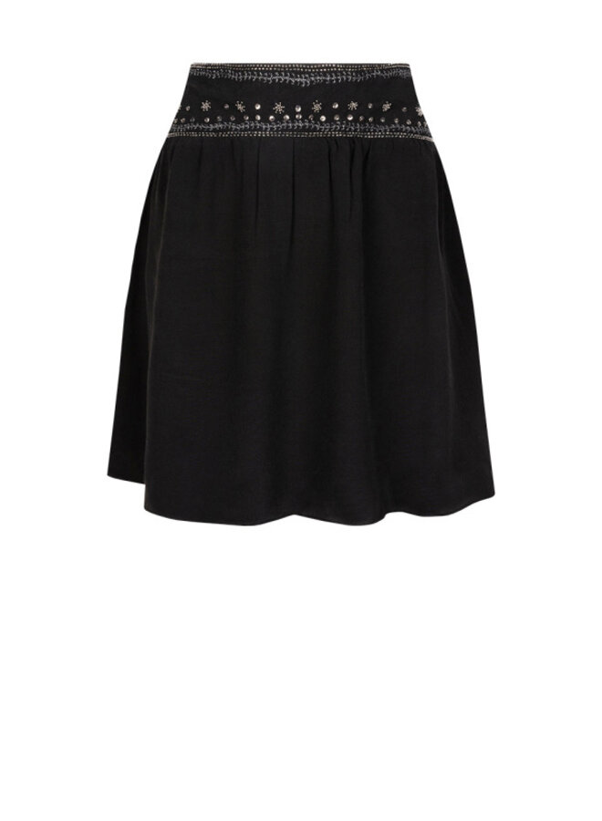 D6Niroka Embellished Skirt - Washed Black