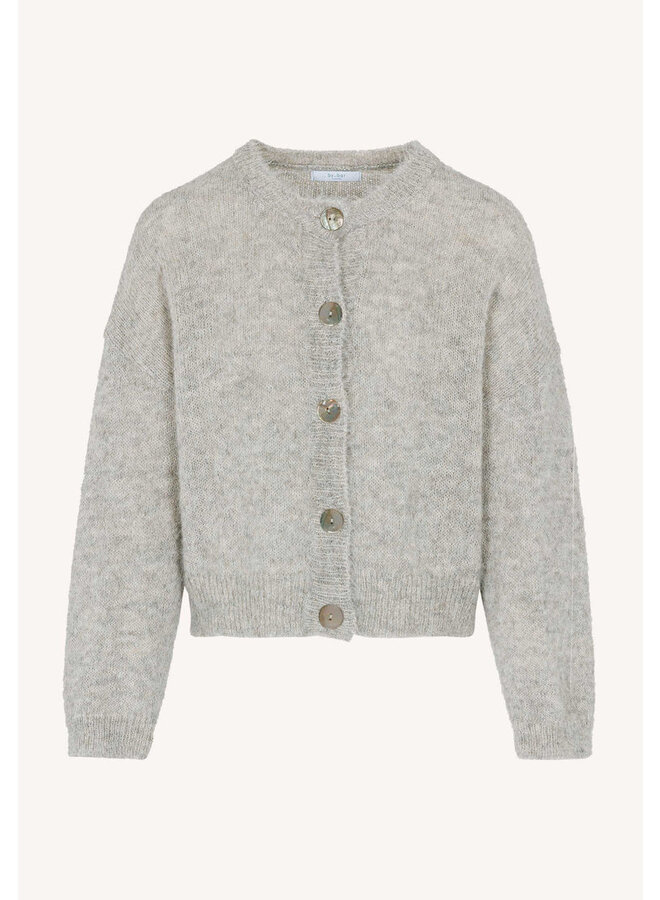 Riley eco cardigan - grey melee