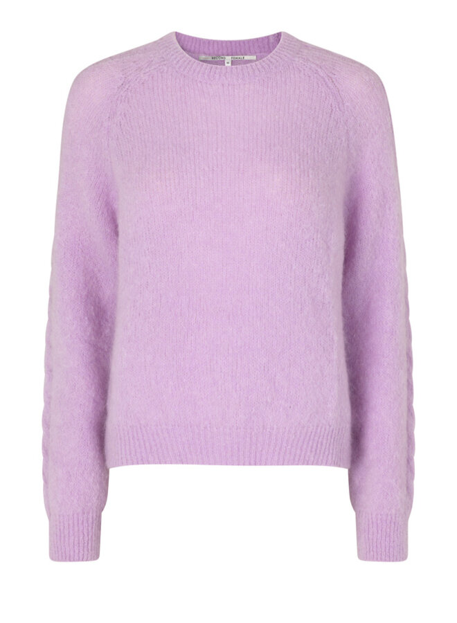 Millian Knit O-Neck - Pastel Lilac
