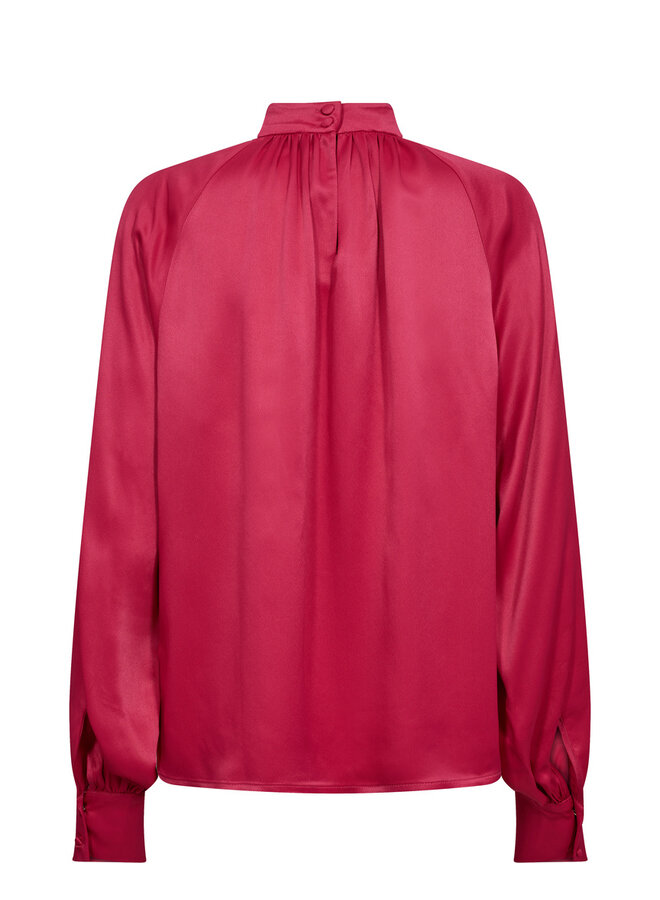 MMSille Glossi Blouse - Bright Rose