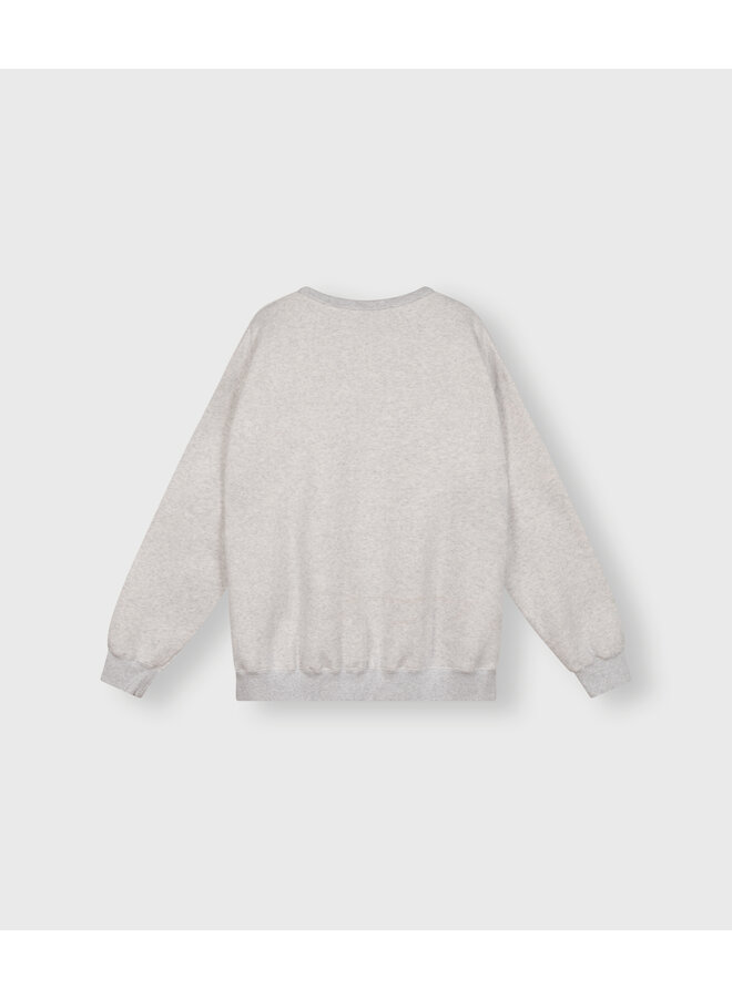 20-802-4201 Statement sweater - White grey melee