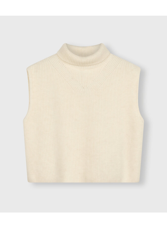 20-600-4201 Short soft knit sweater - Ecru