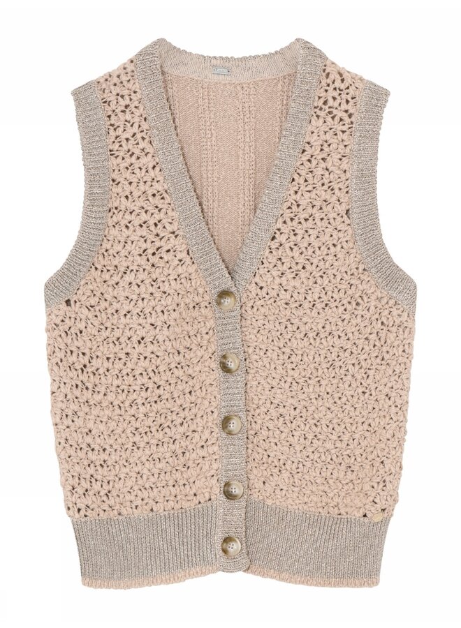 Demi, knit vest - 2044 Neutral