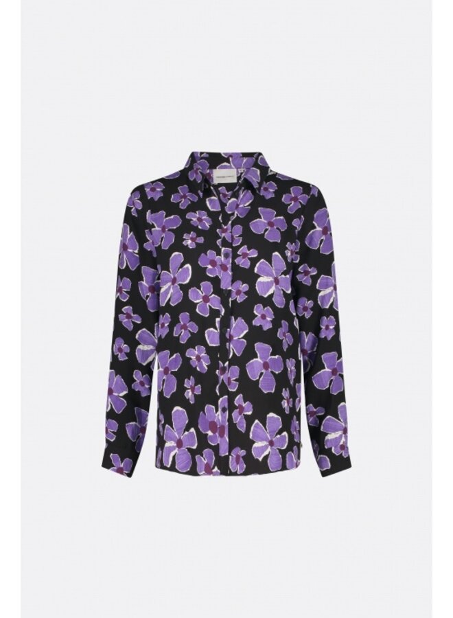 Sophia Blouse - Black/Purple Rave