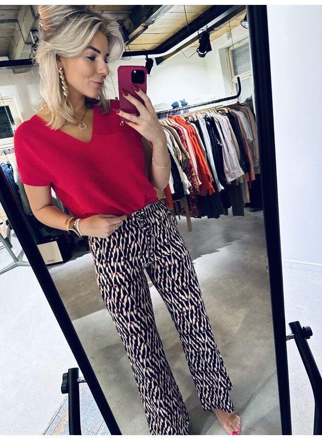 61.447 Trousers - Coral 6154