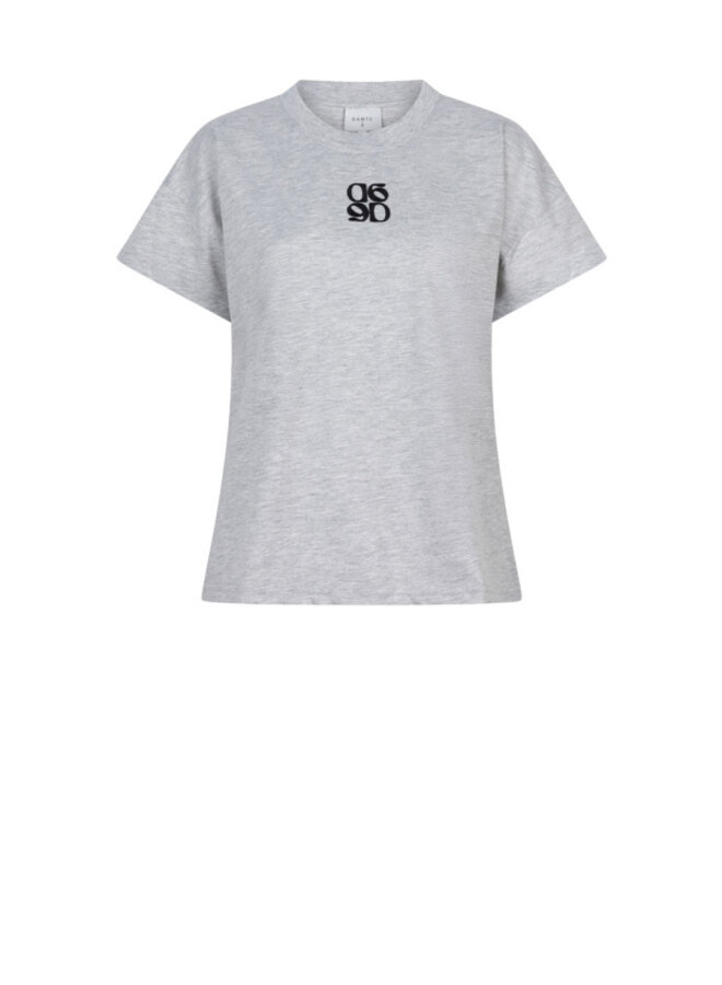 D6Venour loose fit logo tee - Heather Grey