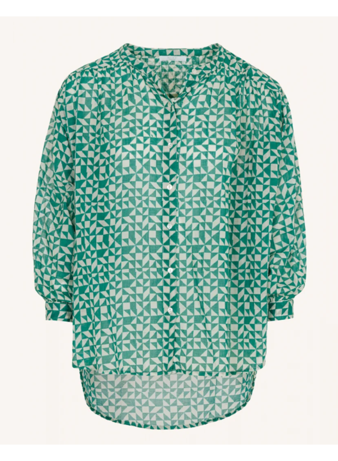 Lucy graphic blouse - Graphic green