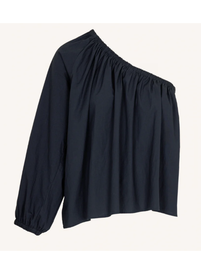 Stella poplin blouse - Midnight