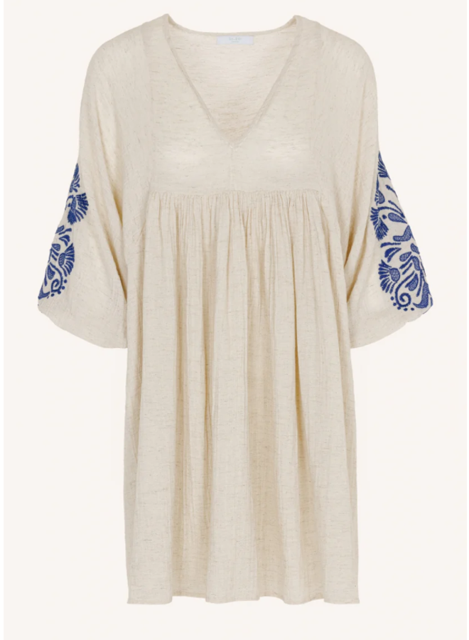 Philou slub dress - Sand