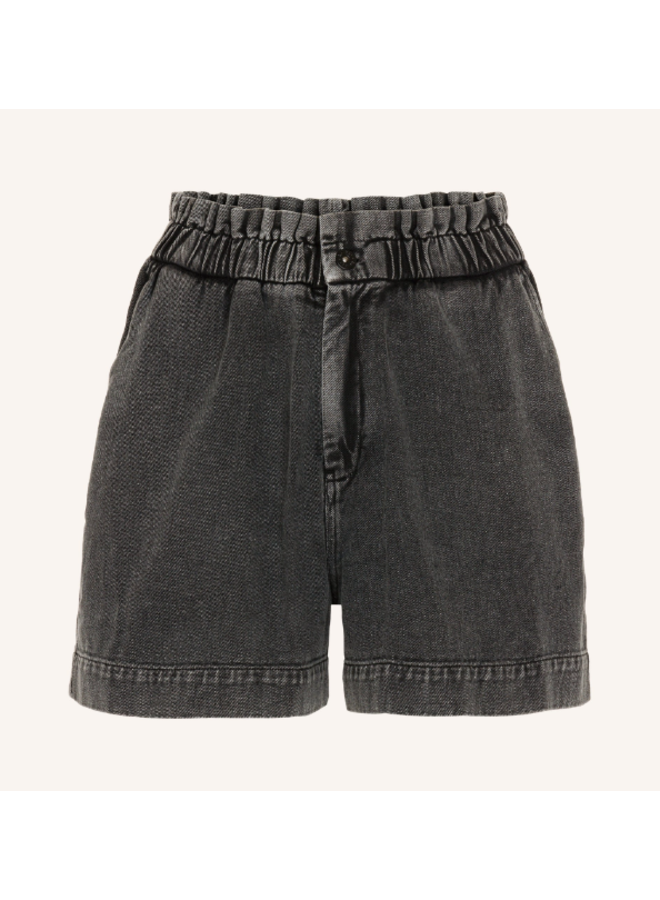 Leon twill short - Jet black