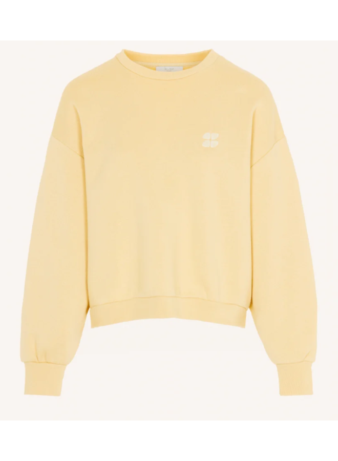 Bibi short logo sweater - Vanille