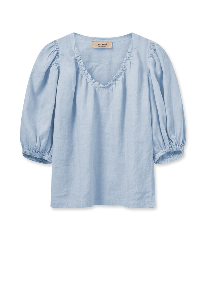 MMTaissa Linen Blouse - Cashmere Blue