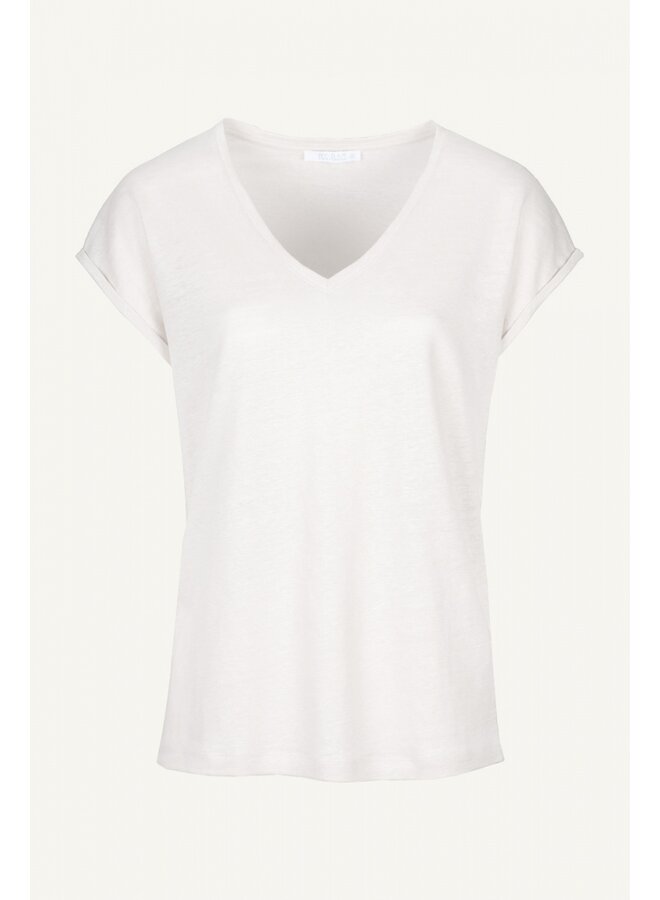 Mila organic linen top - Off white