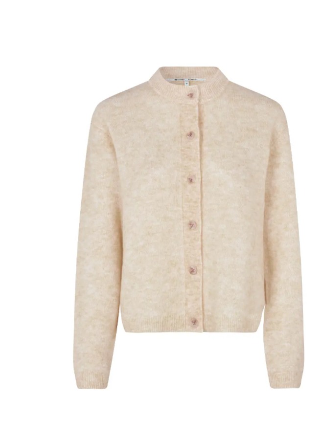 Brook Knit Plain Cardigan - Brazilian Sand