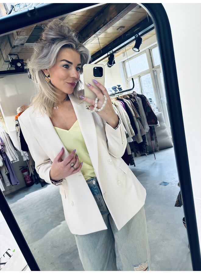 D6Odille blazer - Butter Cream