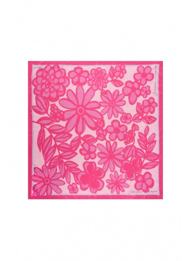 Paola Scarf - Hot Pink/Pink Rose