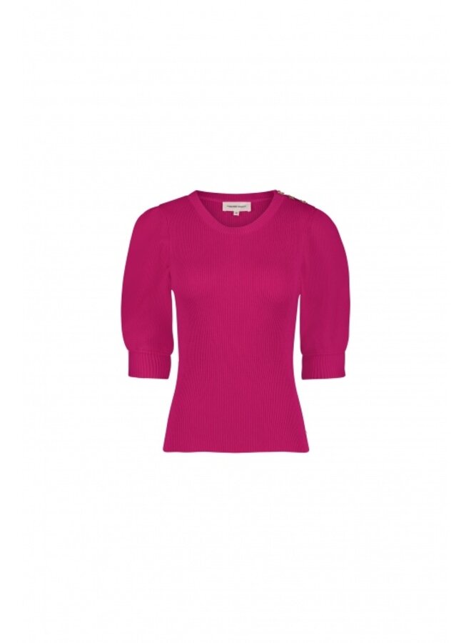 Lillian SS Pullover - Hot Pink