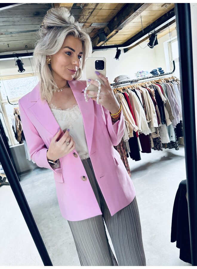 Evie Classic Blazer - Begonia Pink