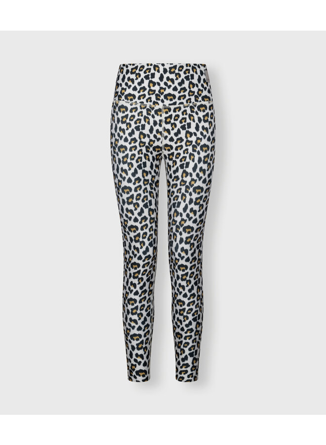 20-024-4202 Yoga leggings leopard - Bone