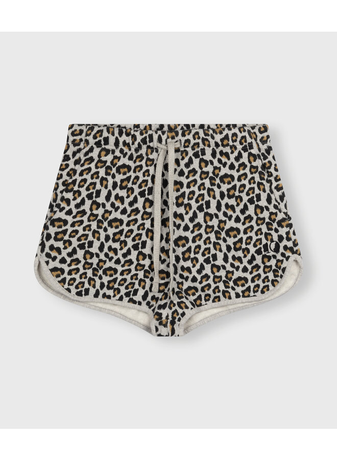 20-217-4202 Bar shorts leopard - Light grey melee